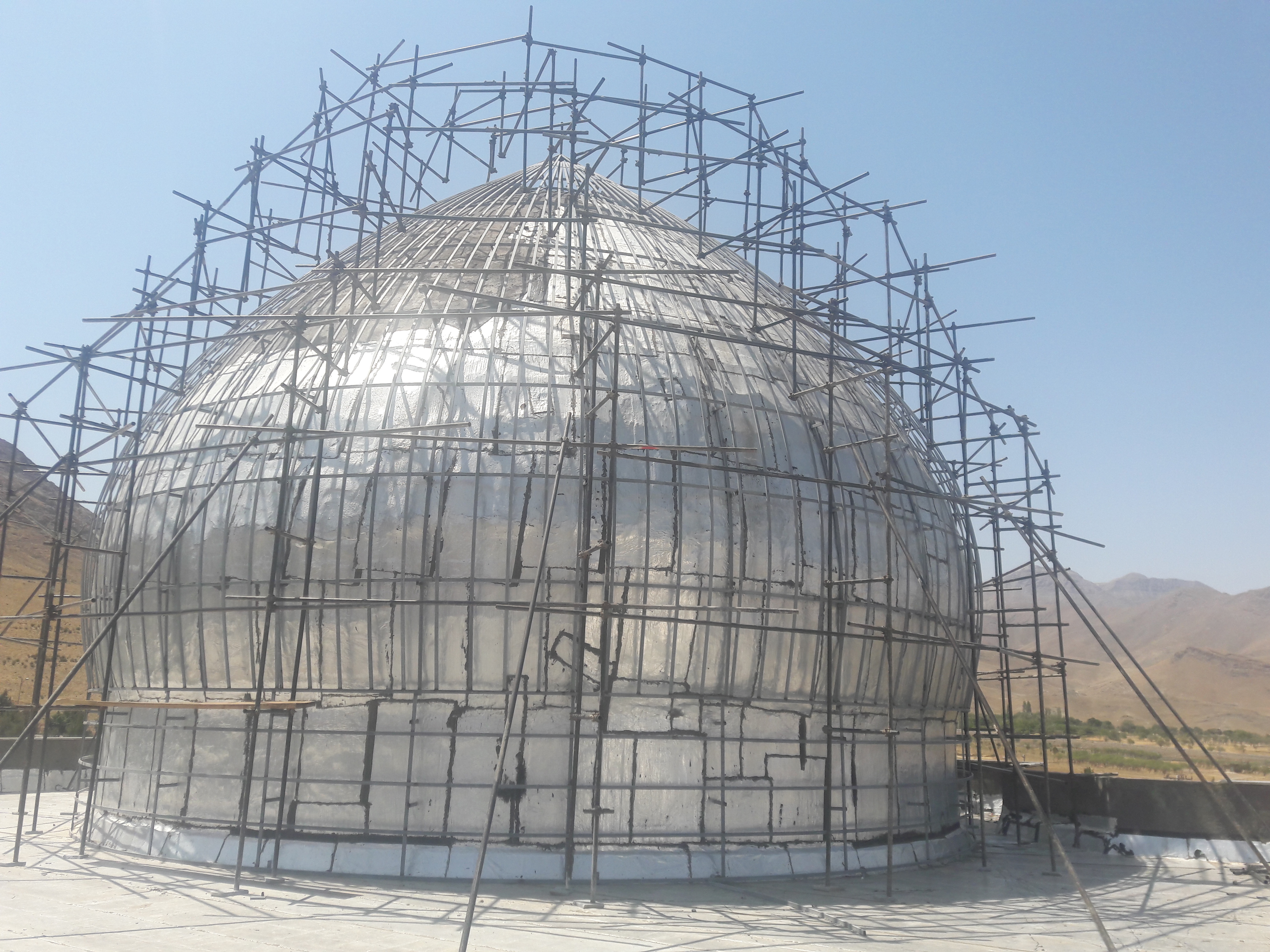 ساخت گنبد در تبریز مسجد جامع آذرشهر