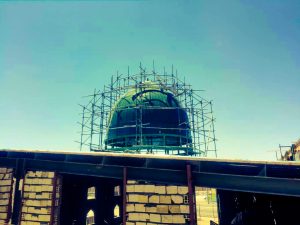 ساخت گنبد در بیرجند