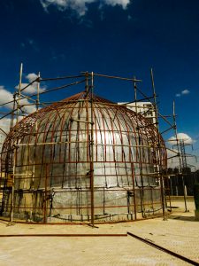 ساخت گنبد و گلدسته