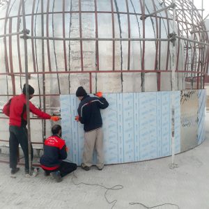 ساخت گنند استیل نقره ای